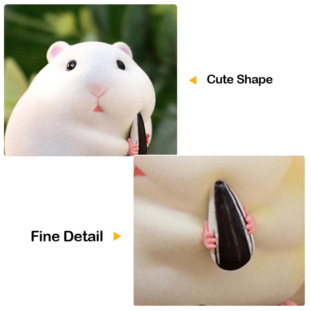 Cute Anime Stealing Hamster Car Interior Decoration Gourmet Hamster Figures Auto Dashboard Decoration For Car Accessories Woman