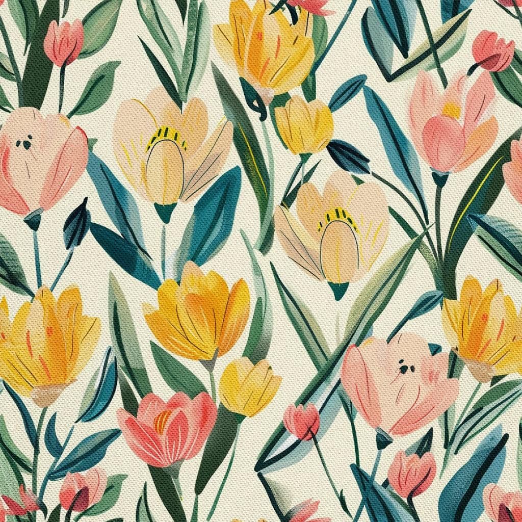 Outdoor Dekostoffe Oxford - Motiv Frühling I Dx7211