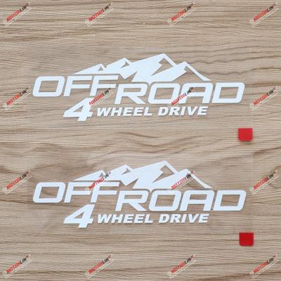 2 шт. Белые 6" 4x4 Внедорожные 4WD Горные Наклейки Виниловые Для Jeep Toyota Ford Стильb