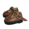 Flat Bottomed Toy Shoes Leather Leather Shoes Mini Doll Shoes  1/6 Point Doll