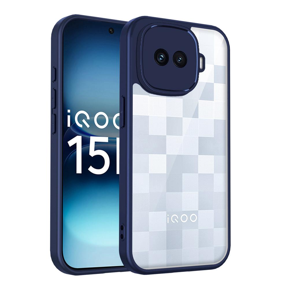 KEYSION Прозрачный чехол для телефона для IQOO 15R 5G Мягкий силикон+ПК HD Clear Простой ударопрочный задний чехол для телефона для IQOO Z11 Turbo