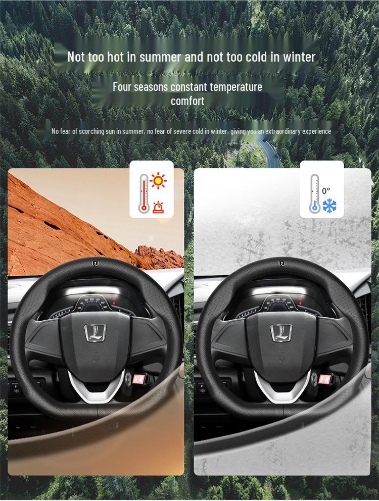 Чехол на руль из натуральной кожи Luxgen - Универсальная посадка для моделей U6, Big 7, S5, U5, 7MPV, Na 5, Rui 3