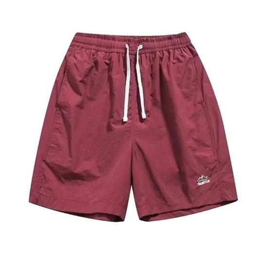 Outdoor Casual Basketball Shorts Elastic Drawstring Pockets Short Color Pants Solid Waist Letter Print Wide Leg Sport Shorts Streetwear
