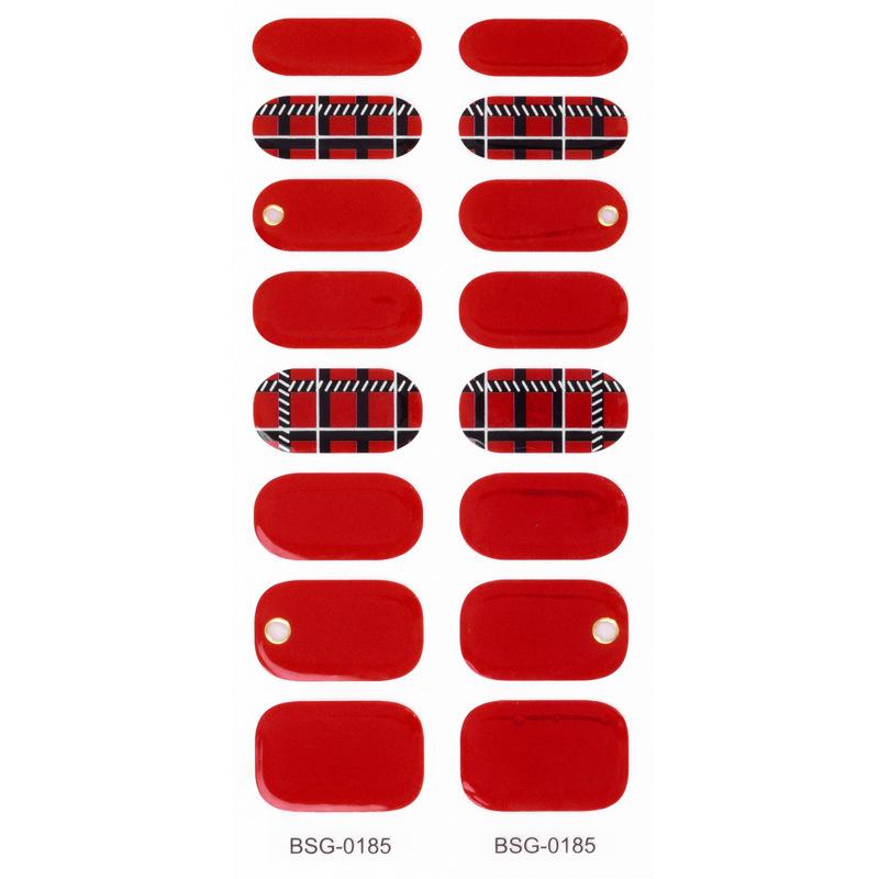 Наклейка для ногтей с рисунком 5D Полуотвержденная гелевая наклейка для ногтей декоративная Бронзовая