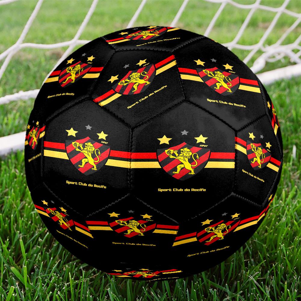 Sport Club Football Crest Printed Size 5 Soccer Balls, High-Quality, Anti-Slip, Protective Football, A Unique Gift , Birthdays, Christmas Gifts