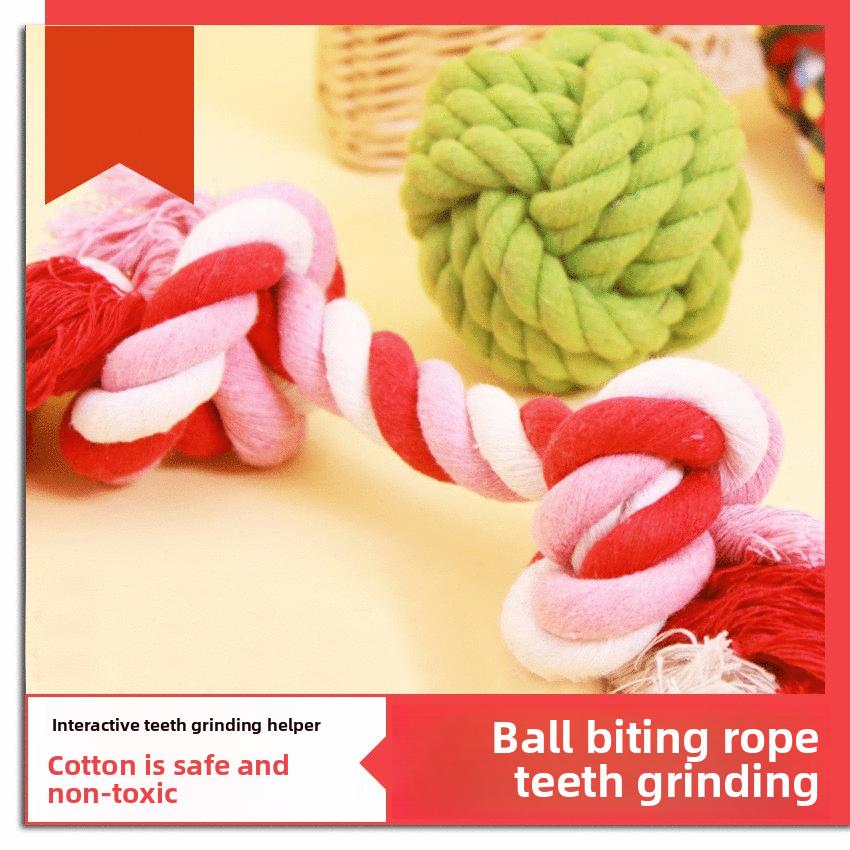 Игрушка для жевания веревка для собак питомец собака игрушка золотое перо веревочный узел мяч для жевания плюшевая кость мяч для жевания хлопковый веревочный мяч