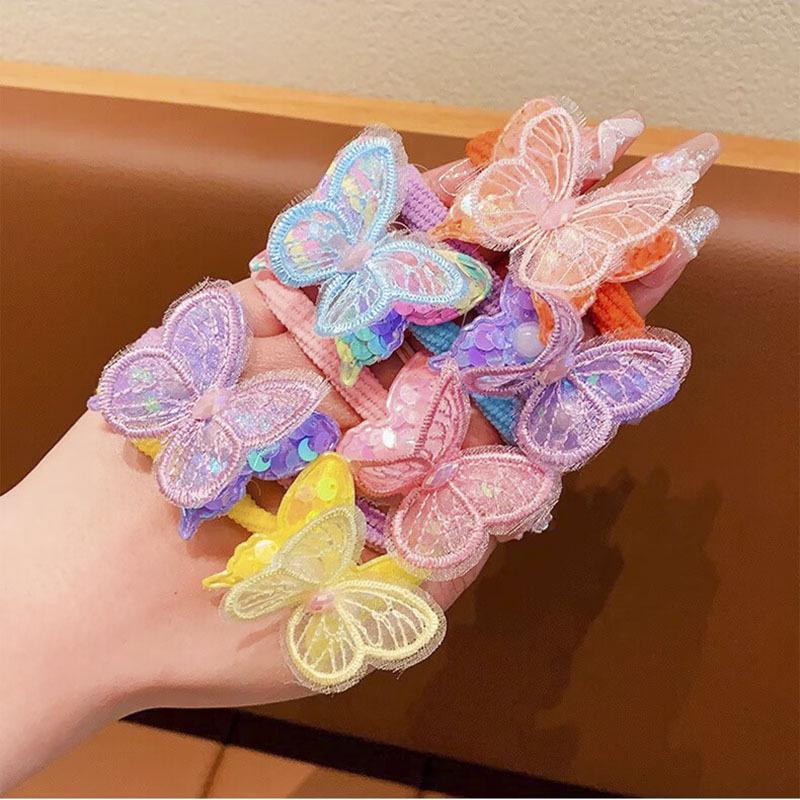 Cute Butterfly Hair Ties - Elastic & Gentle for Children's Hair