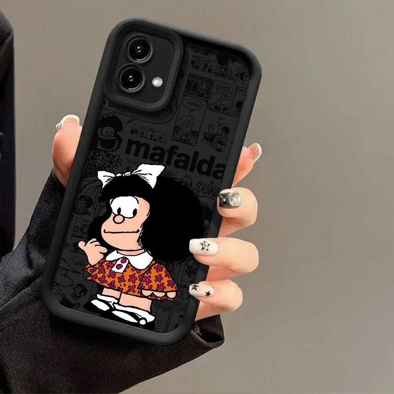 Mafalda Girl Phone Case for Motorola Moto Edge 70 60 Fusion 50 Pro 40 Neo G06 G56 G86 G85 G84 G75 G56 G53 G52 G30 Cover