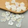 10Pcs Double Hole Heart-Shaped Buttons-Glossy White Resin Perfect for Sweater & Shirt Decorations DIY Crafts & Sewing Supplies