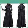 Stylish Women's Plague Doctor Outfit With Eye-catching Beak Mask For Festivals