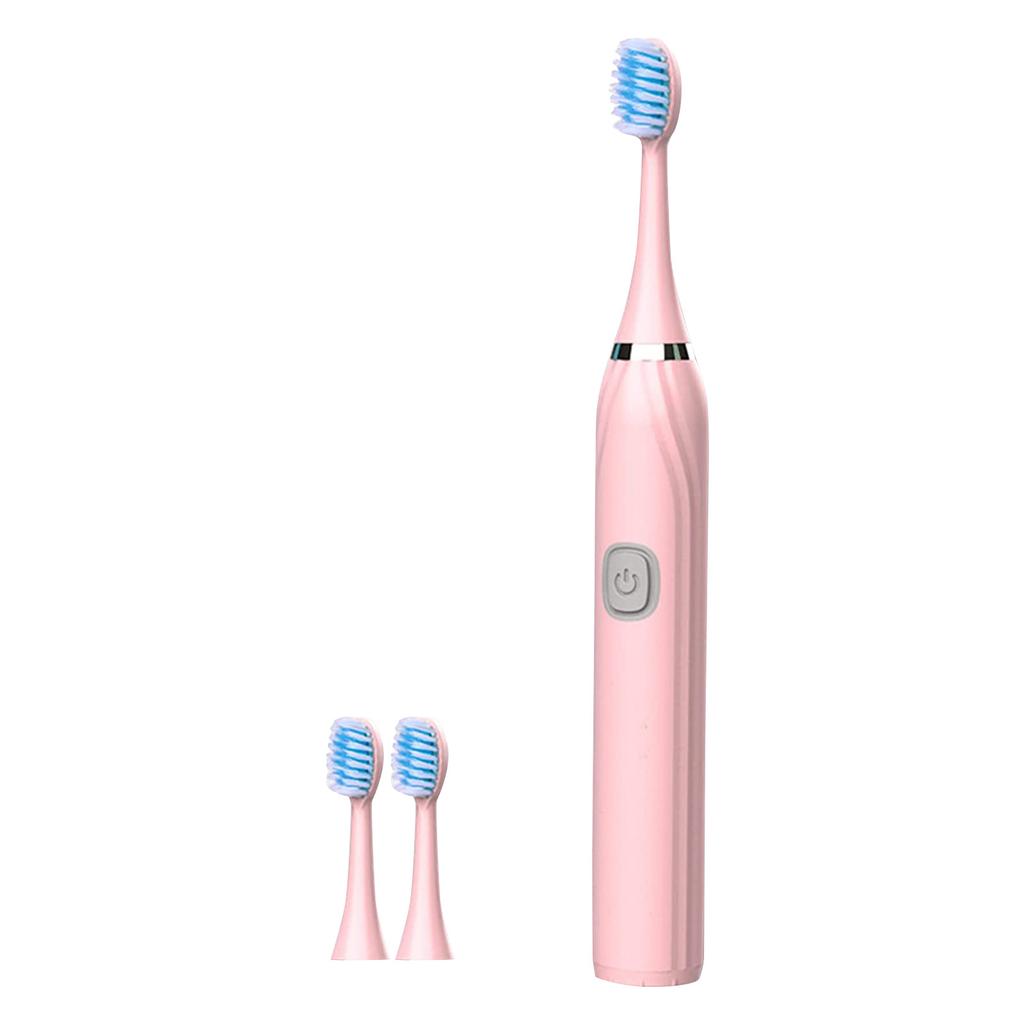 Электрическая зубная щетка для взрослых, электрическая вращающаяся зубная щетка, домашняя водонепроницаемая вибрирующая зубная щетка с мягкой щетиной, каппа с 3 насадками