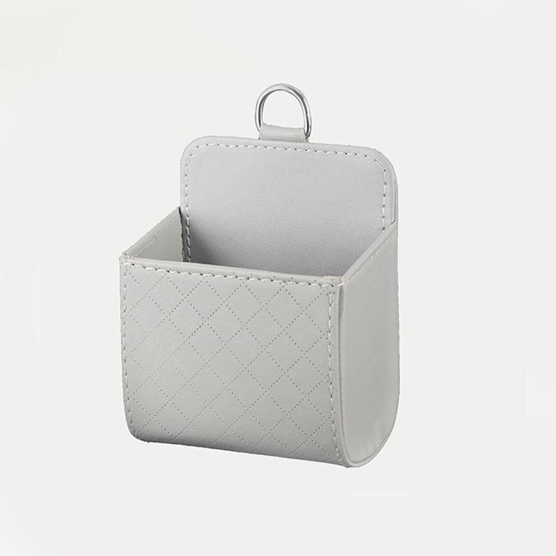 1pc Car Storage Bag Air Vent Dashboard Leather Organizer Box For Citroen C3 Tesla Model Y 2023 Toyota Land Cruiser Smart 451