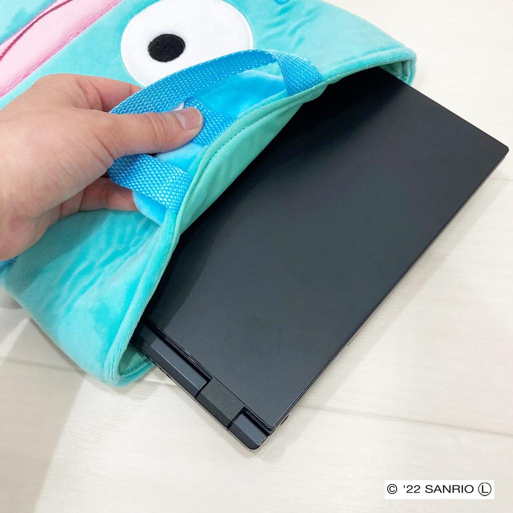 MORIPiLO Morishita Многофункциональный чехол для хранения для детей и взрослых Hangyodon Зеленый 26x35см Чехол из плюша для компьютера/планшета Товары с персонажами Sanrio 4621093