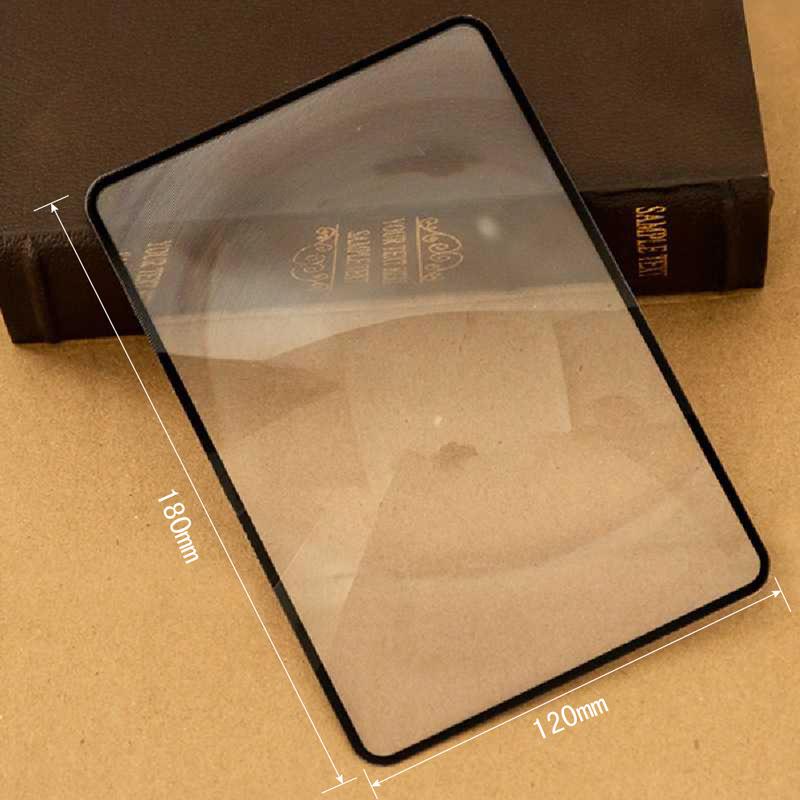 A5 Full Page Large Magnifier Page Glass Reading Aid Lens Magnifying Glass Lens