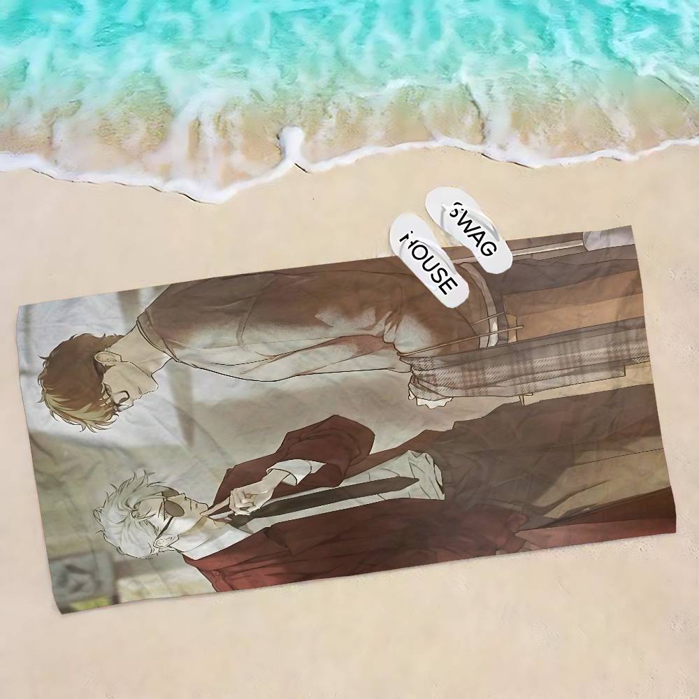 Nerd Project bl Anime Bath Towel Microfiber Soft Water Absorbing Breathable For Girl Kids Decorative Cartoon Beach Towel