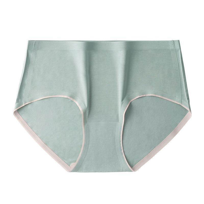 Modal Underwear High End Women's Underwear Mulberry Silk Antibacterial Traceless One Piece Mid Rise Triangle Pants