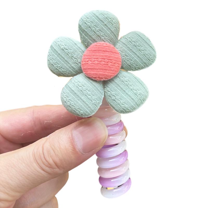 1 шт., новая красивая вышитая бабочка, эластичная спиральная веревка для волос, веревка, хвостик, резинка для волос, головной убор для детей