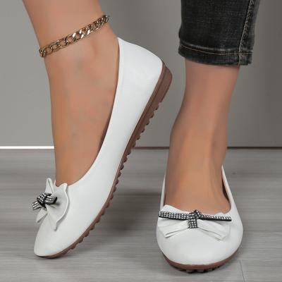 Женские балетки 2024 Новые лоферы с бантом-бабочкой, мелкие слипоны, удобные туфли на плоской мягкой подошве для женщин, Zapatos De Mujer