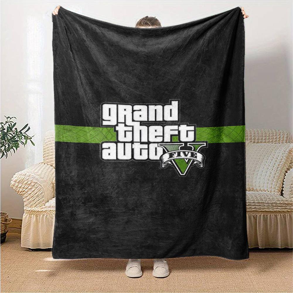 Gta Blanket Soft Warm Cozy Great for Bedding Office Chair Bed Four Seasons Multipurpose Digital Print Best Holiday Gift for Friends Family