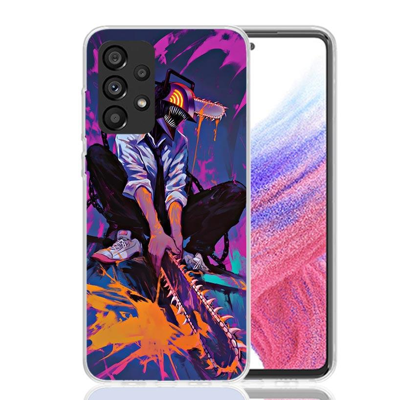 Чехол для телефона C-Chainsaw Man Denji для Samsung Galaxy A52 A32 A22 A12 A02S A50S A30S A51 A31 AA71 Note 20 Ultra 10 S10 Plus Galaxy