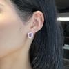 Luxury Women Jewelry Set Fashion Pigeon Blood Ruby Necklace High Carbon Diamond Ring Red Corundum Earrings Gift
