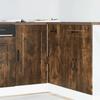 VidaXL Kitchen Cabinet Kalmar Smoked Oak Engineered Wood, Sink Cabinet, Kitchen Cabinet with Drawer 854323