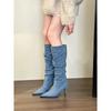 Elingstudio Babes Denim But Knee Boots Women's Fall 2025 Sword Boots