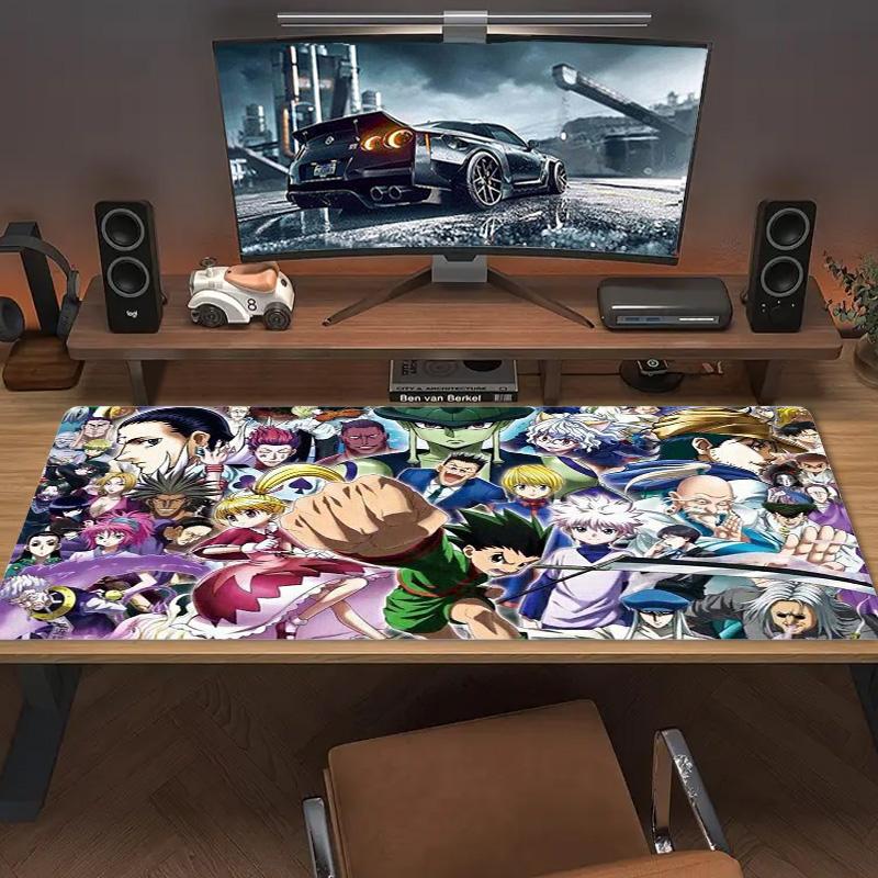 Anime Hunter x Hunter Color Mouse Pad Large Gaming Table Cushion Non-slip Laptop Tablet Big Mousepad XXL Mat Mini PC Playmat With Lock edge