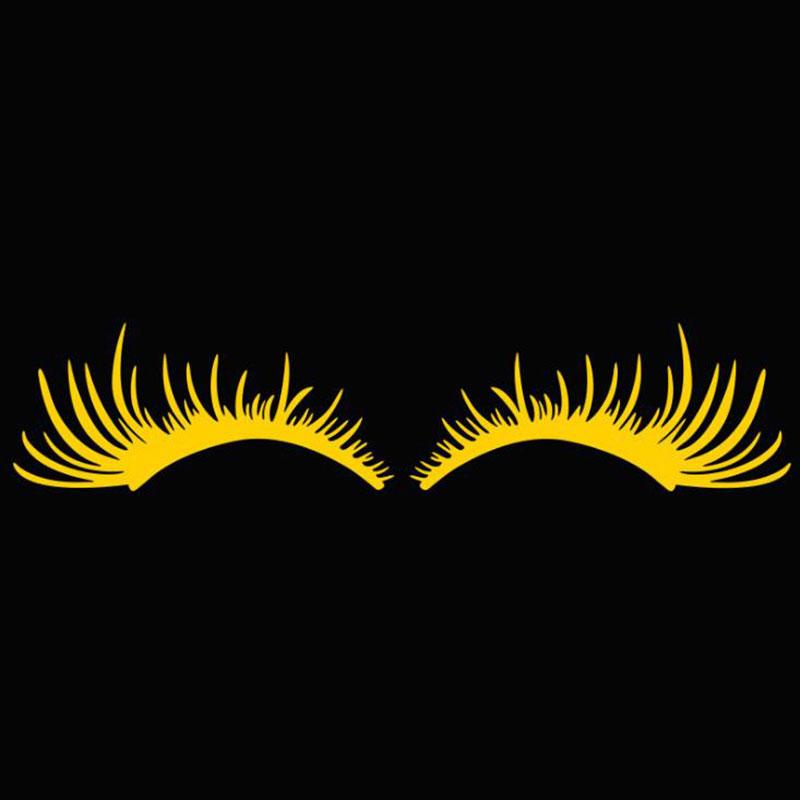 2 шт./лот 3D очаровательные ресницы автомобильные наклейки поддельные ресницы автомобильные фары забавные наклейки двери окна винил водонепроницаемый продукт