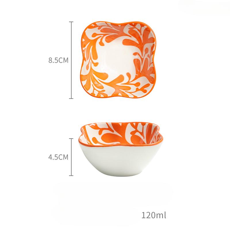 Японская керамическая десертная тарелка, подставка для фруктов, креативная маленькая тарелка для ароматизаторов, блюдо для макания, барбекю, хот-пот, ресторанная тарелка для закусок