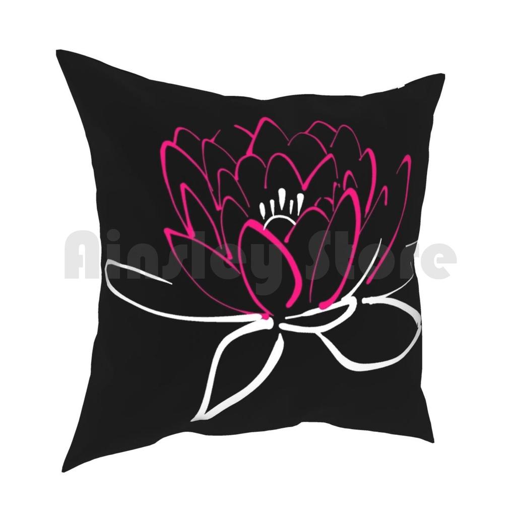 Gift Of NatureBeautiful Water Lily Pillow Case Printed Home Soft DIY Pillow Cover Nature Lover Flowers Lover Water Lily