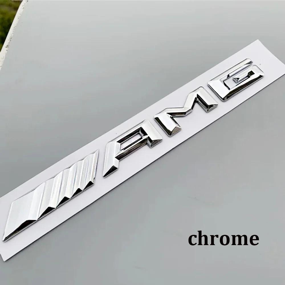 For Mercedes Benz AMG 1pcs 3D Car Rear Trunk emblem Decal Letters Sticker A B C E G CLA W211 W203 W204 W210 W124 accessories QG2