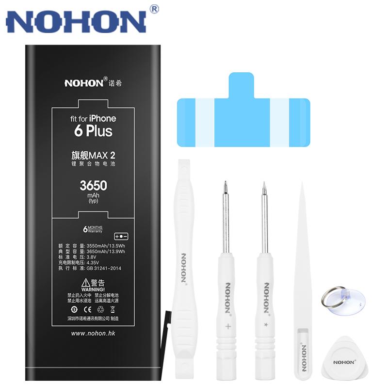 NOHON Аккумулятор для Apple iPhone 6 6S 7 8 Plus Аккумуляторы большой емкости