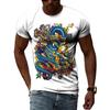 Summer Fashion Chinese Dragon Men T-shirts 3D Trend Casual Personality Cool Style Printing Tees Hip Hop O-neck Short Sleeve Tops