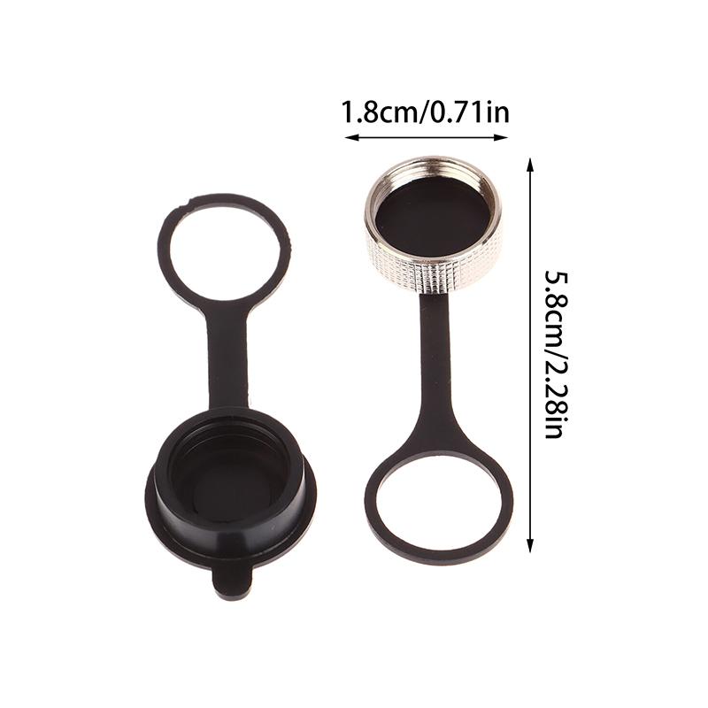 1 пара заглушек для разъема GX16, водонепроницаемые, пылезащитные, резиновые, металлические колпачки, защитные гильзы для круглого разъема