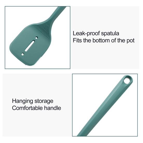 Набор нейлоновых кухонных принадлежностей, термостойкий, сервер для пасты, ложка и глубокий половник для супа, не содержит BPA, пищевые кухонные принадлежности с отверстиями для подвешивания