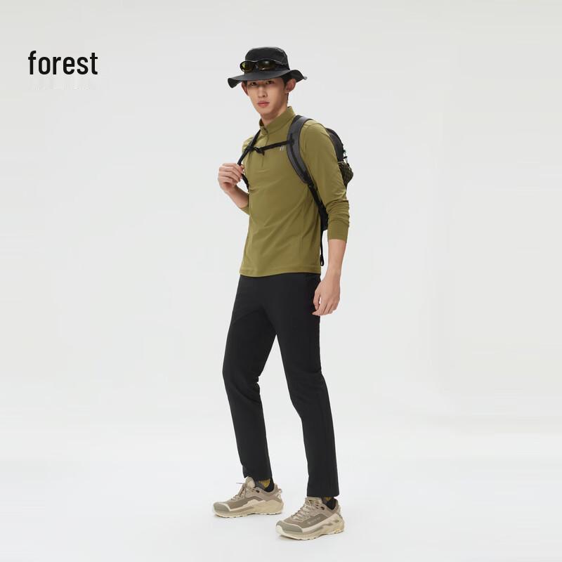 Мужская футболка KOLON SPORT S-FUNCTIONAL с полумолнией и длинным рукавом