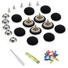 100pcs Car Roof Headliner Repair Button Rivets Car Roof Roof Repair Ceiling Repair MMSH (Black)