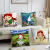 Cartoon Manga Anume a-Anne of Green Gables Soft Comfortable Pillow Case for Sofa Living Room Home Office Decor Protective Covers