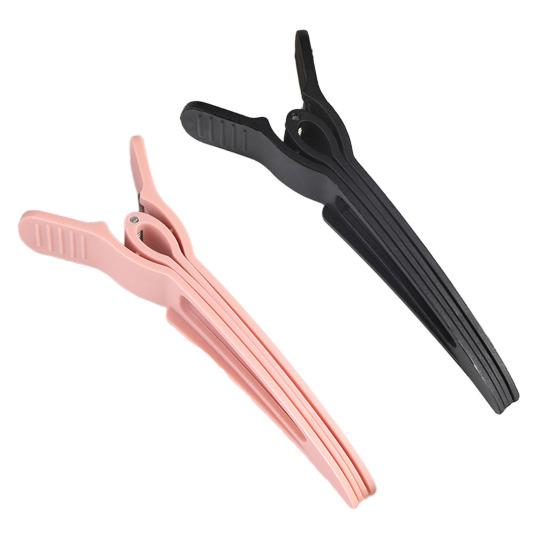 2/4 шт. Зажим для челки, не оставляющий заломов на волосах, изогнутая поверхность, сильные фиксирующие зубцы, плоский зажим для объема волос, управление одной рукой, заколка для волос