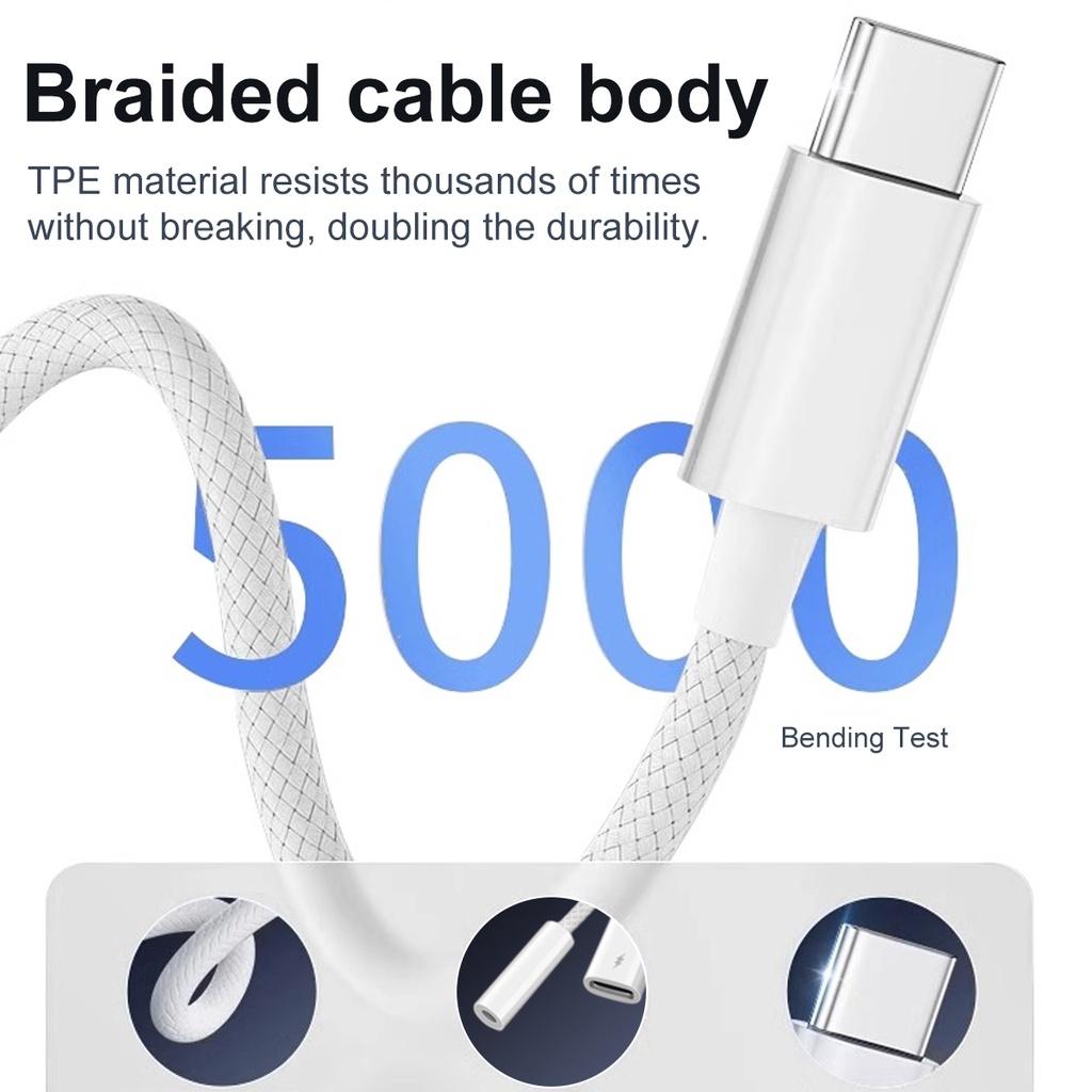 FONKEN 2 в 1 плетеный кабель-адаптер для зарядки типа C USB C в Type-C/3,5 мм/iOS конвертер для наушников подходит для телефона Iph 15 на базе Android