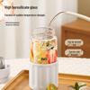 HAERS 450ML Portable Tea Infuser Glass Bottle
