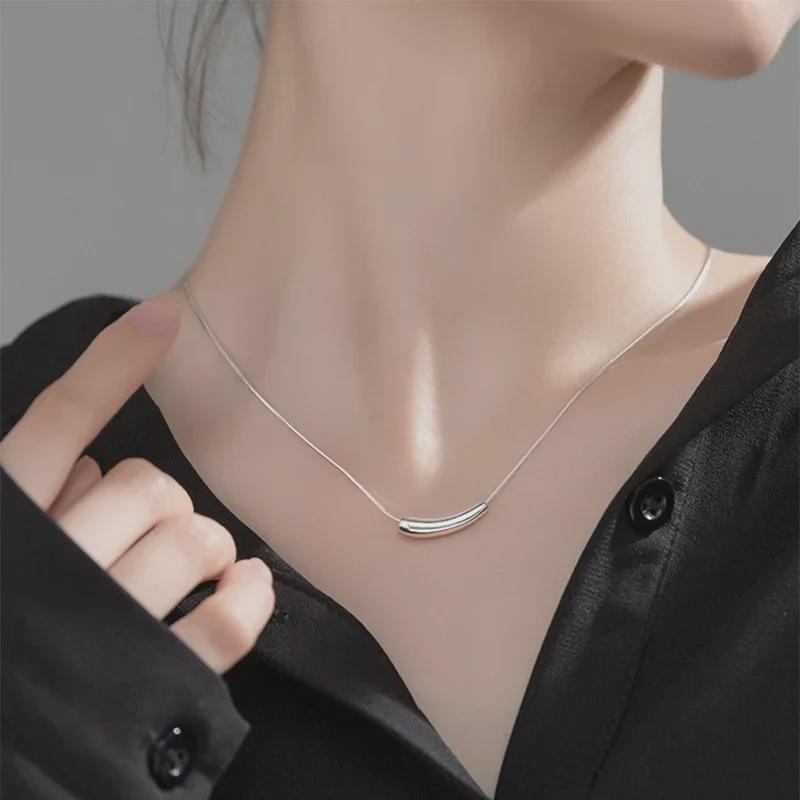 Компактное ожерелье из титановой стали цвета баклажана — шикарный, простой, нестандартный дизайн для элегантного очарования