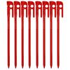 ELLISSE Forged Peg Elisse Stake 28cm Red Powder Coating Set of 8 MK-280RD MADE IN JAPAN