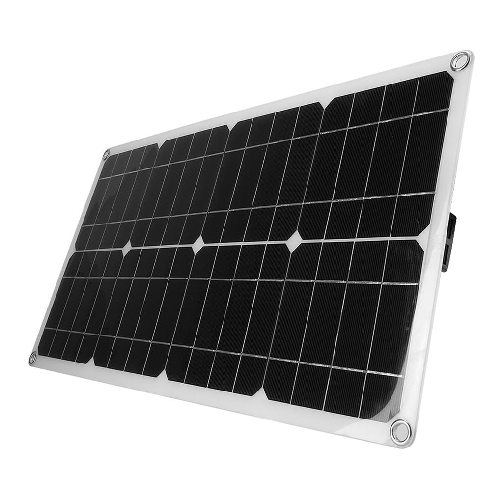 25W Dual 5V USB Flexible Single Crystal Solar Power Panel Kit Car Battery Charger Controller
