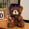Plush Bear With Bow Tie Personalized Graduation Gifts 2026 for Her, 7-Inch Teddy Bear, Soft Celebration Gift Mascot College High School, Grade
