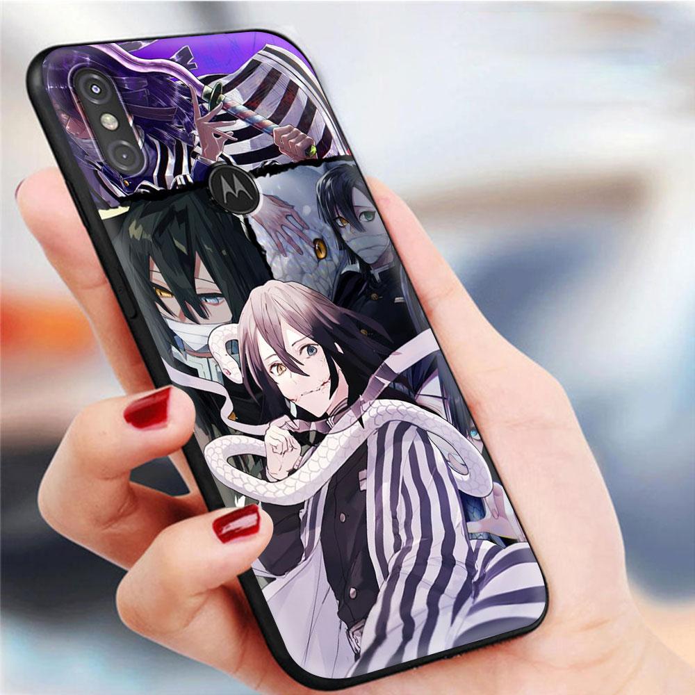 Чехол для телефона Motorola Moto G9 Play One Fusion Plus G8 Power G Stylus Hyper E7 Edge Lite, черный чехол в стиле аниме «Убийца демонов»