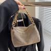 Female Chain Bag Summer New Korean Fashion Version Bright Diamond Cylinder Stereoscopic Full Diamond Casual Shoulder