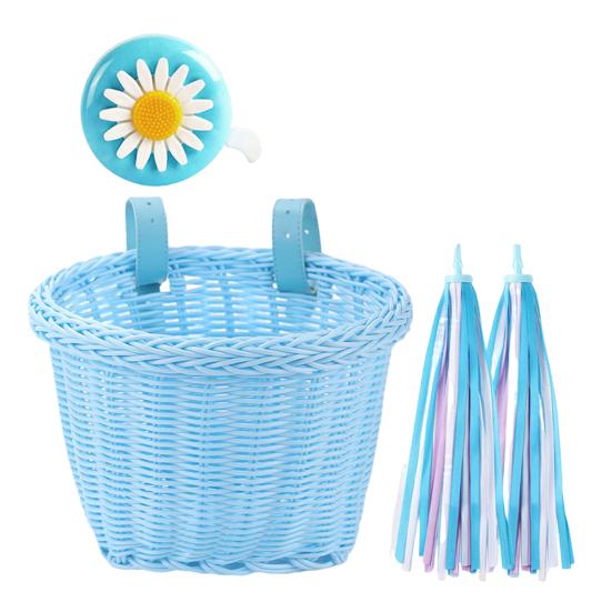 Передняя корзина для велосипеда с регулируемым ремнем, большой вместимостью, прочный несущий велосипедный руль