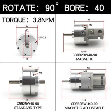 SMC Type Vane Rotary Swing Cylinder CRB2BW CRB2BW10-90S CRB2BW15-180S CRB2BW20-270S CRB2BW30-90S CRB2BW40-180S CRB2BW30-180S